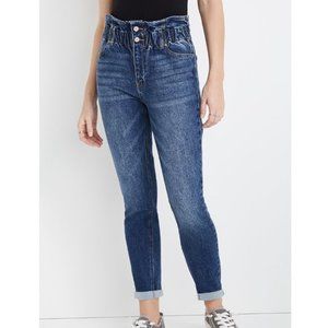 Maurices Super High Rise Elastic Waist Tapered Fit Jean